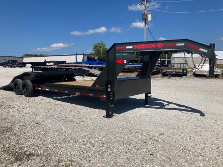 New 2027 MAXX-D 102x26 TANDEM 18K GN TILT W/ 16' TILT DECK, 10' STATIONARY DECK & DRIVE OVER FENDERS Tilt Trailer
