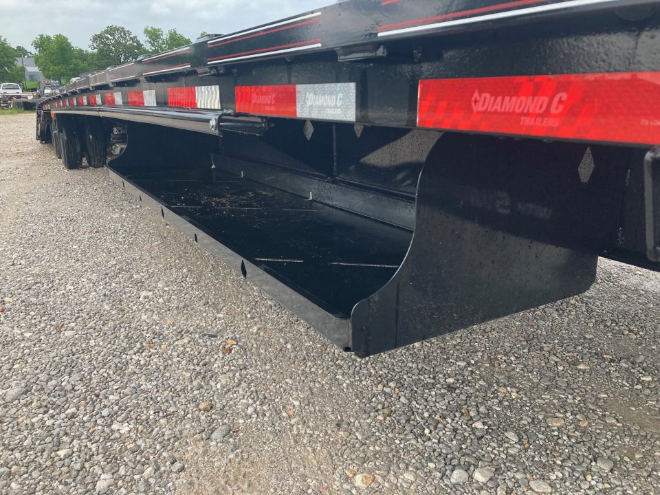 New 2025 Diamond C Trailers 102X53 TANDEM 40K STEPDECK W/ HYDROJACKS, AIR RIDE/FRONT LIFT AXLE, 60" SPREAD & DISC BRAKES Flatbed Trailer
