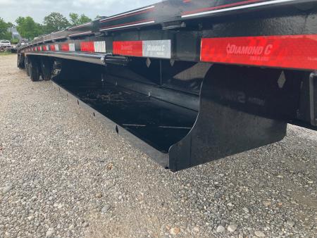 New 2025 Diamond C Trailers 102X53 TANDEM 40K STEPDECK W/ HYDROJACKS, AIR RIDE/FRONT LIFT AXLE, 60" SPREAD & DISC BRAKES Flatbed Trailer