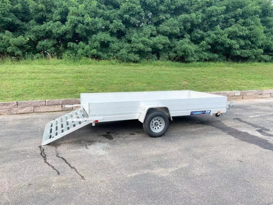New Aluma 6812H ESA Open Utility Trailer w/Full Rear Ramp