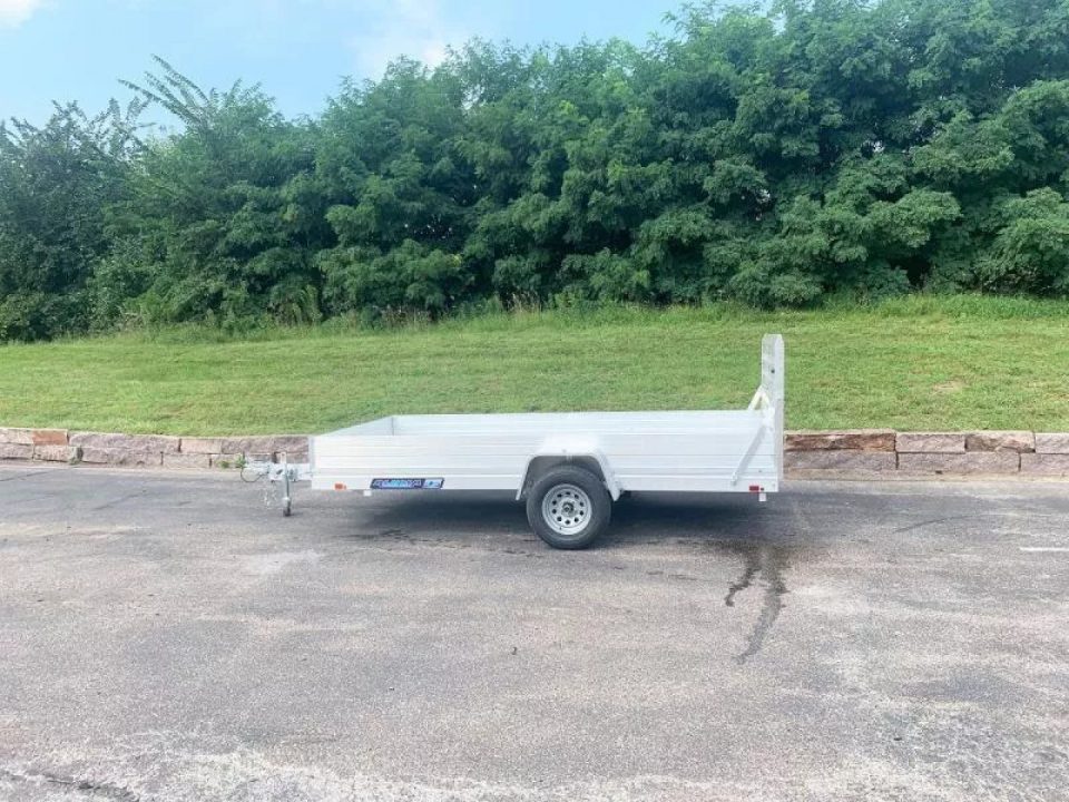 New Aluma 6812H ESA Open Utility Trailer w/Full Rear Ramp