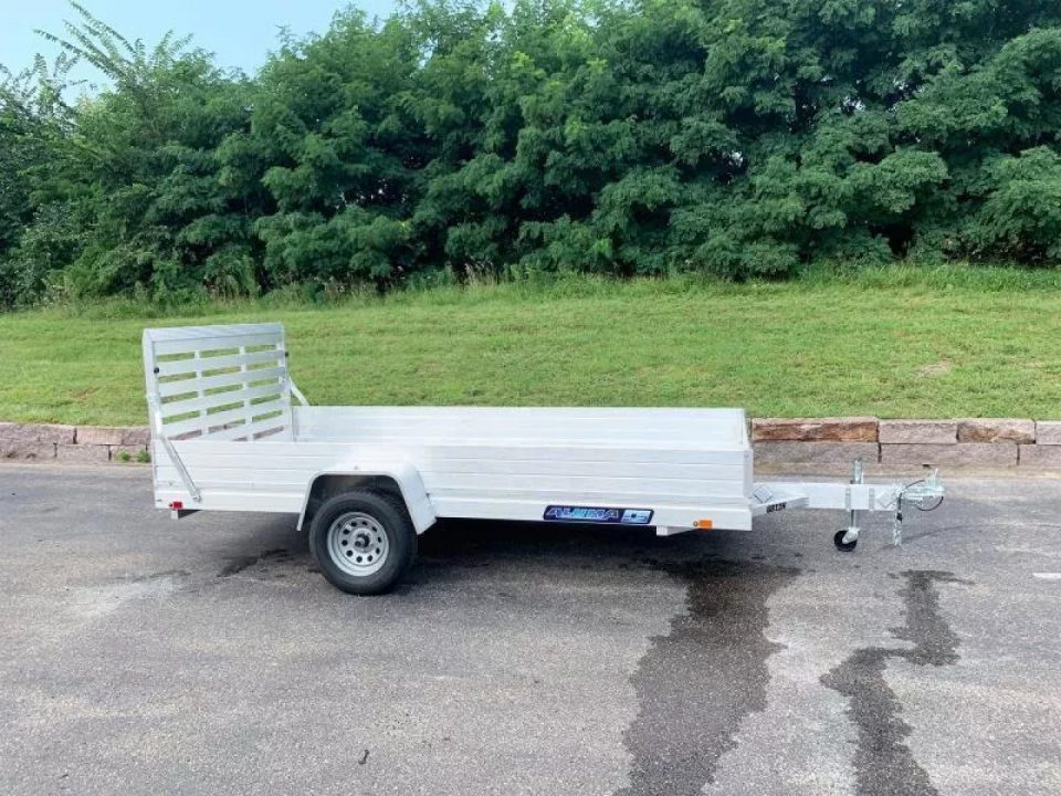 New Aluma 68x12 H ESA Open Utility Trailer w/Full Rear Ramp