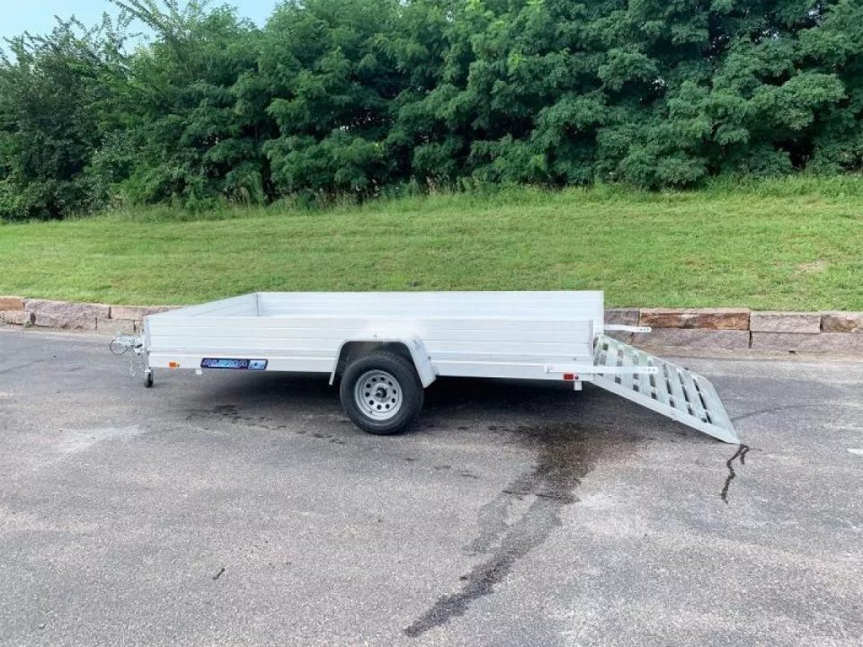 New Aluma 68x12 H ESA Open Utility Trailer w/Full Rear Ramp