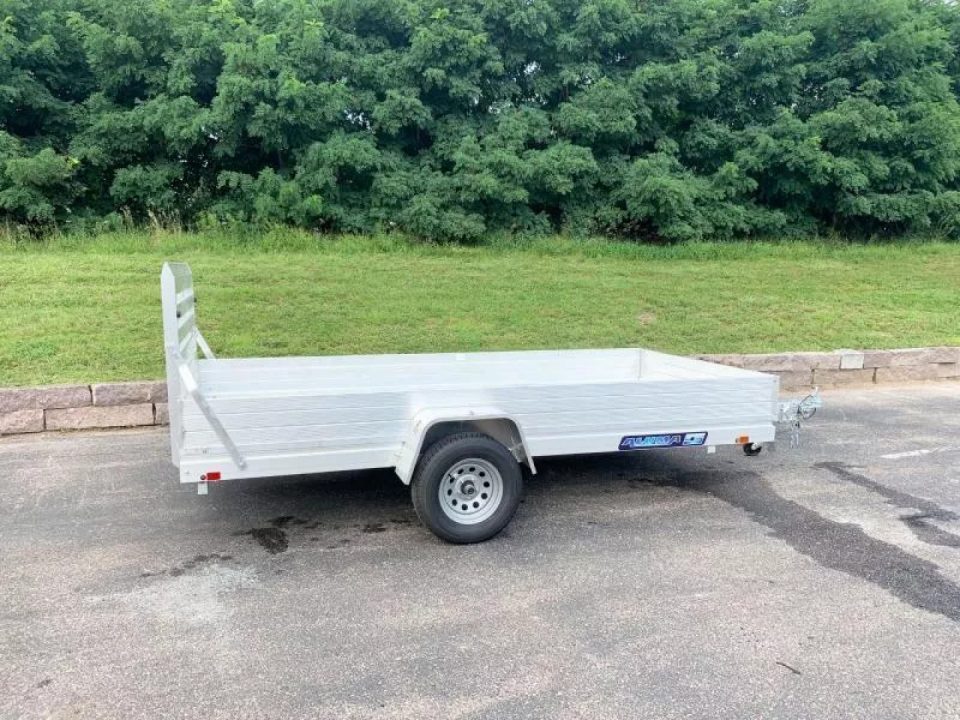 New Aluma 6812H ESA Open Utility Trailer w/Full Rear Ramp