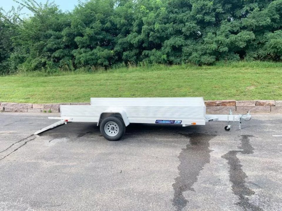 New Aluma 6812H ESA Open Utility Trailer w/Full Rear Ramp