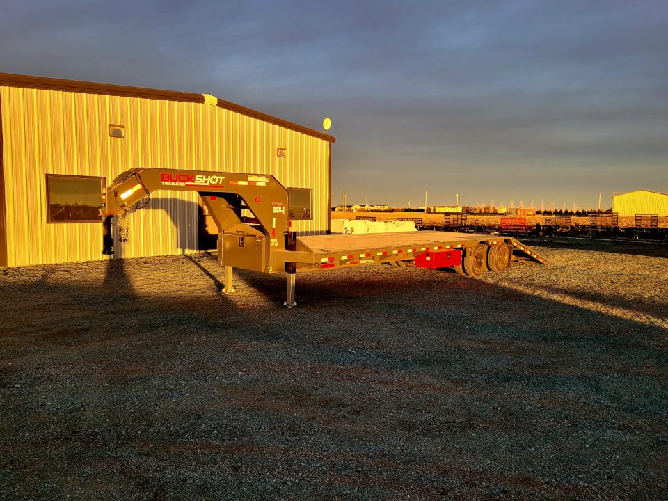 New 💥 NEW 2026 BUCKSHOT 102" X 36' GOOSENECK HYDRAULIC DOVETAIL FLATBED EQUIPMENT TRAILER 💥