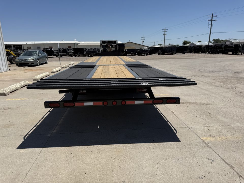 New 💥 NEW 2026 BUCKSHOT 102" X 36' GOOSENECK HYDRAULIC DOVETAIL FLATBED EQUIPMENT TRAILER 💥