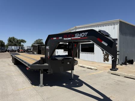 New 💥 NEW 2026 BUCKSHOT 102" X 36' GOOSENECK HYDRAULIC DOVETAIL FLATBED EQUIPMENT TRAILER 💥