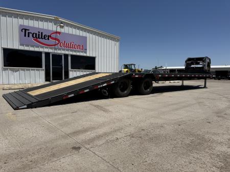 New 💥 NEW 2026 BUCKSHOT 102" X 36' GOOSENECK HYDRAULIC DOVETAIL FLATBED EQUIPMENT TRAILER 💥