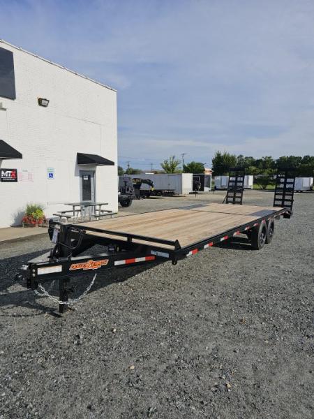 New 2026 Down 2 Earth Trailers 26ft 16K Deckover w/ Fold Up Ramps Deckover Trailer