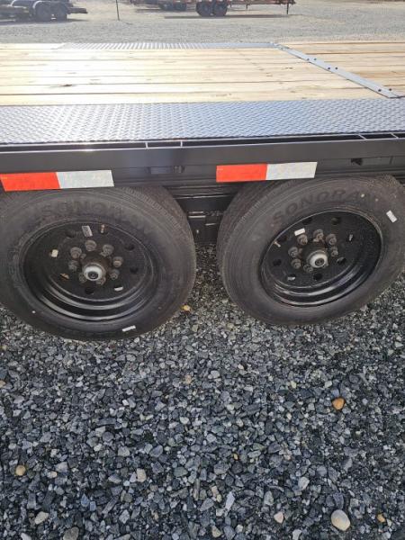 New 2026 Down 2 Earth Trailers 26ft 16K Deckover w/ Fold Up Ramps Deckover Trailer
