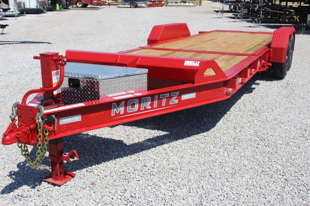 New 2026 Moritz 7' x 16' + 6' Low Pro - Gravity Tilt - Tilt Trailer - 14000# GVW