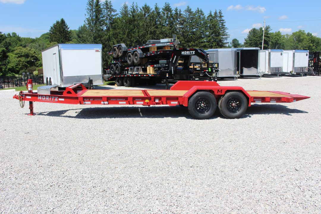 New 2026 Moritz 7' x 16' + 6' Low Pro - Gravity Tilt - Tilt Trailer - 14000# GVW