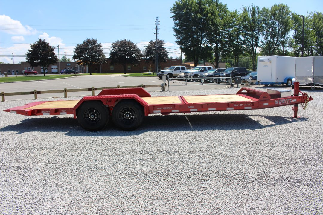 New 2026 Moritz 7' x 16' + 6' Low Pro - Gravity Tilt - Tilt Trailer - 14000# GVW