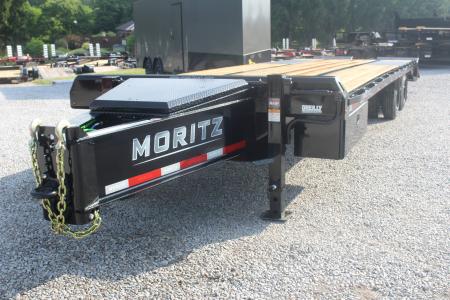 New 2026 Moritz FDPH DT 25' + 5' - Pintle Ring Deckover AIR BRAKE Equipment Trailer - 40000# GVW