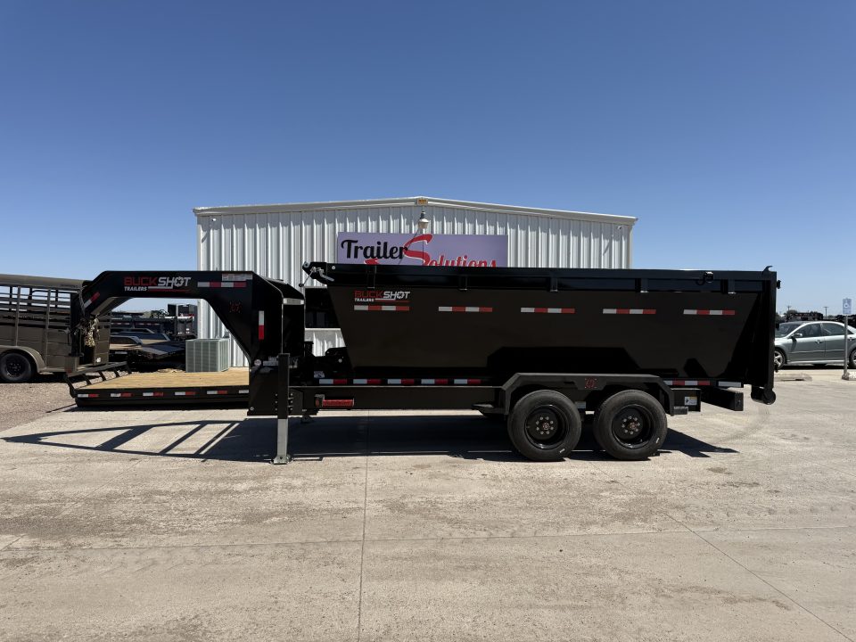New 2026 Buckshot MFG 2 8K Axles 16' X 83" Rolloff Package Dump Trailer
