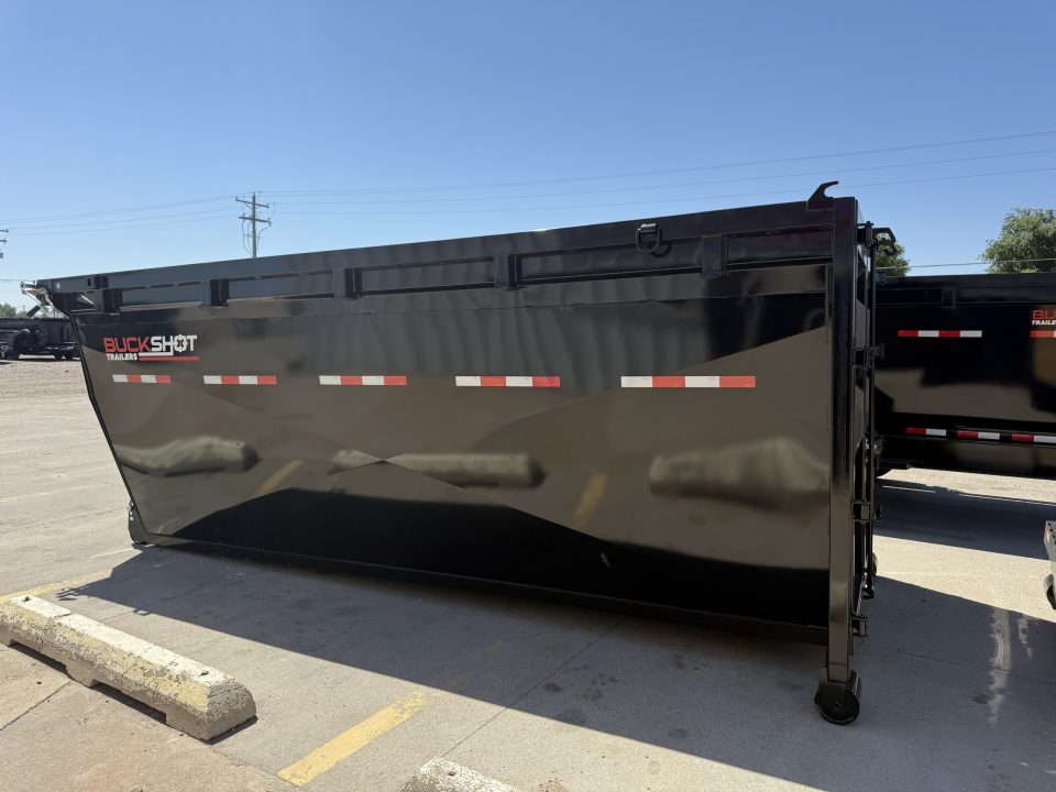 New 2026 Buckshot MFG 2 8K Axles 16' X 83" Rolloff Package Dump Trailer