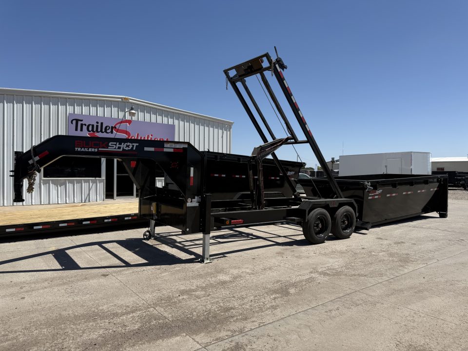 New 2026 Buckshot MFG 2 8K Axles 16' X 83" Rolloff Package Dump Trailer