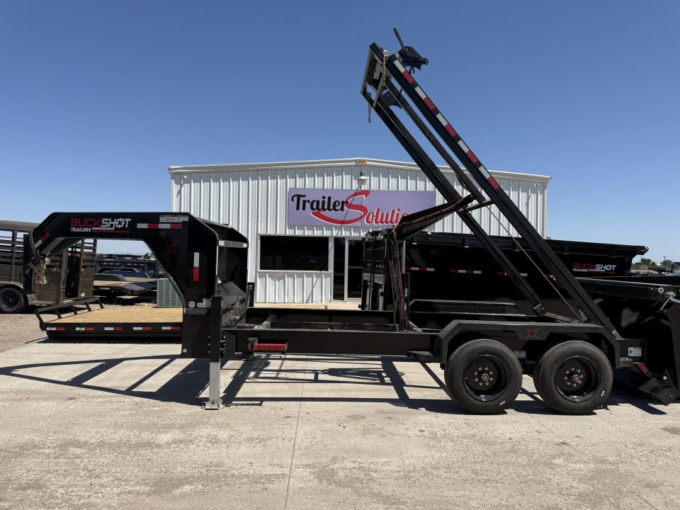 New 2026 Buckshot MFG 2 8K Axles 16' X 83" Rolloff Package Dump Trailer