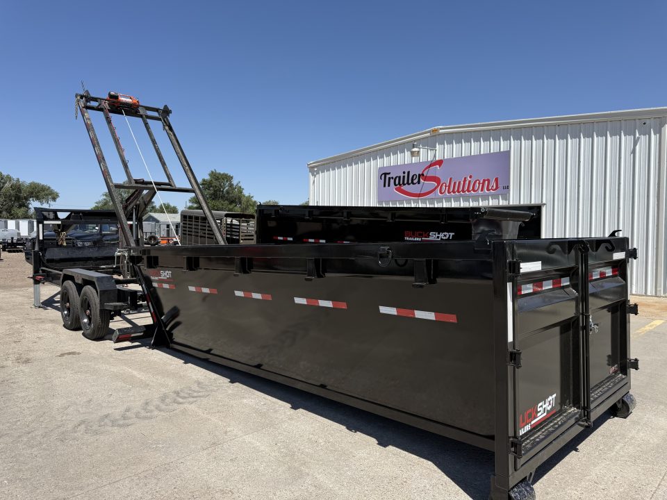 New 2026 Buckshot MFG 2 8K Axles 16' X 83" Rolloff Package Dump Trailer