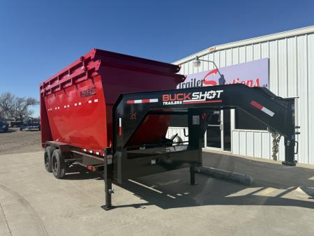 New 2026 Buckshot MFG 2 8K Axles 16' X 83  Rolloff Package Dump Trailer