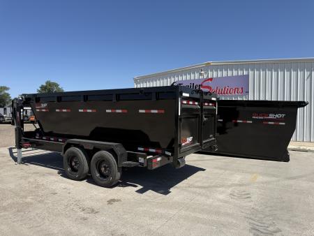 New 2026 Buckshot MFG 2 8K Axles 16' X 83" Rolloff Package Dump Trailer