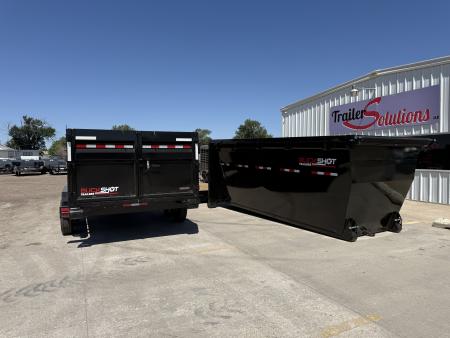 New 2026 Buckshot MFG 2 8K Axles 16' X 83" Rolloff Package Dump Trailer
