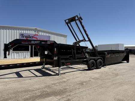 New 2026 Buckshot MFG 2 8K Axles 16' X 83" Rolloff Package Dump Trailer