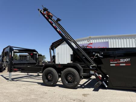 New 2026 Buckshot MFG 2 8K Axles 16' X 83" Rolloff Package Dump Trailer
