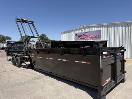 New 2026 Buckshot MFG 2 8K Axles 16' X 83" Rolloff Package Dump Trailer