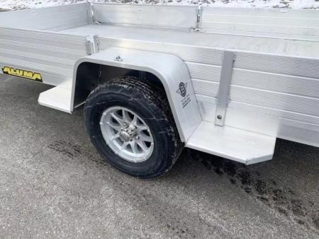 New Aluma 81X12 Aluminum ATV Trailer - Side Ramps and Bi-Fold Tailgate!