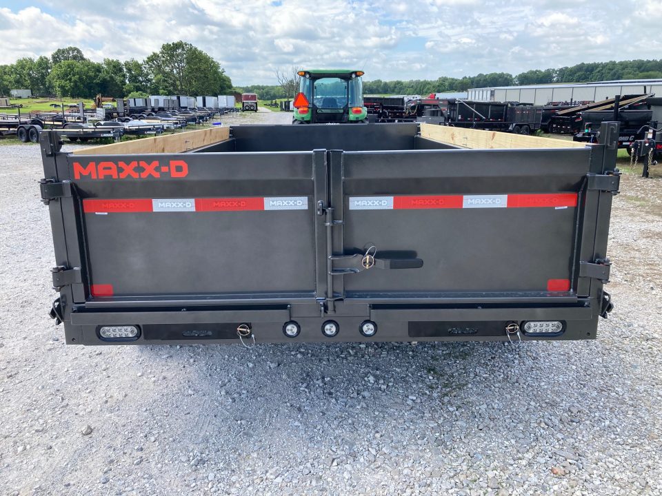 New 2027 MAXX-D 83x14 TANDEM 14K DUMP W/ 18" SIDES, SLIDE IN RAMPS & SPARE Dump Trailer