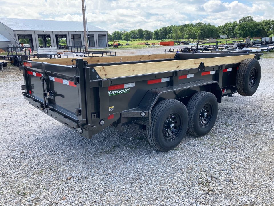 New 2027 MAXX-D 83x14 TANDEM 14K DUMP W/ 18" SIDES, SLIDE IN RAMPS & SPARE Dump Trailer