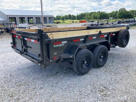 New 2027 MAXX-D 83x14 TANDEM 14K DUMP W/ 18" SIDES, SLIDE IN RAMPS & SPARE Dump Trailer