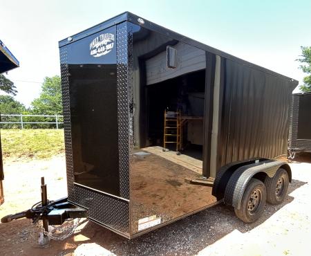New 2026 Family Trailer 6x12 Tandem Axles Cargo / Enclosed Traile-Screwless Exterior-Blackout Pkg-Rear Spoilerr