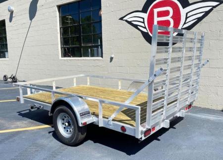 New Quality Trophy 6.5x10 Aluminum Utility Trailer - Rear Ramp!