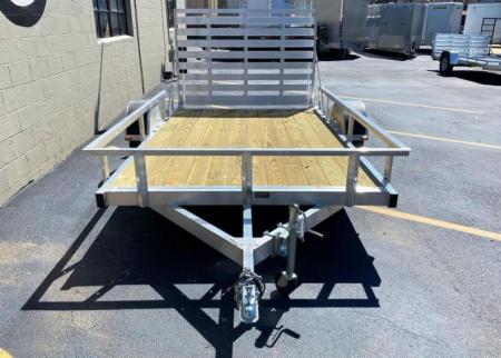New Quality Trophy 6.5x10 Aluminum Utility Trailer - Rear Ramp!