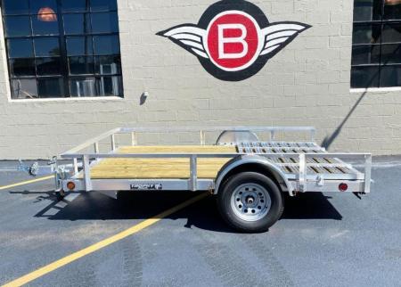 New Quality Trophy 6.5x10 Aluminum Utility Trailer - Rear Ramp!