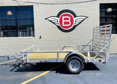 New Quality Trophy 6.5x10 Aluminum Utility Trailer - Rear Ramp!