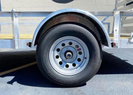 New Quality Trophy 6.5x10 Aluminum Utility Trailer - Rear Ramp!