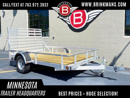 New Quality Trophy 6.5x10 Aluminum Utility Trailer - Rear Ramp!