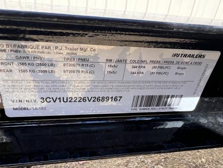 New 2027 PJ Trailers 18' Utility UL Utility Trailer