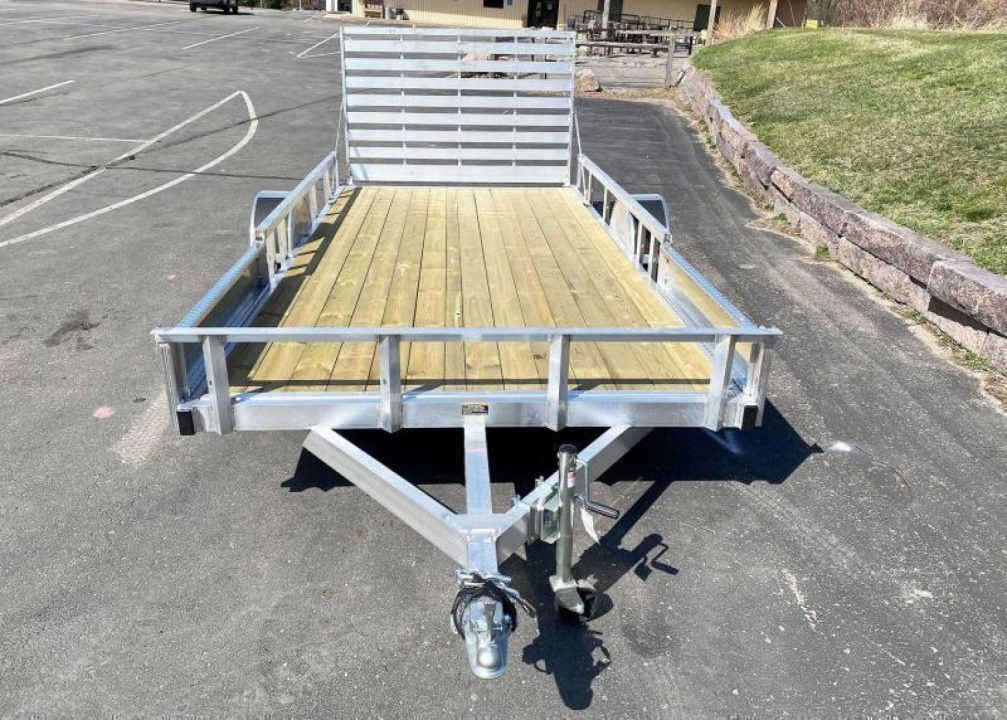 New Quality Trophy 7x14 Aluminum Utility Trailer - Rear Ramp and Side Ramps!