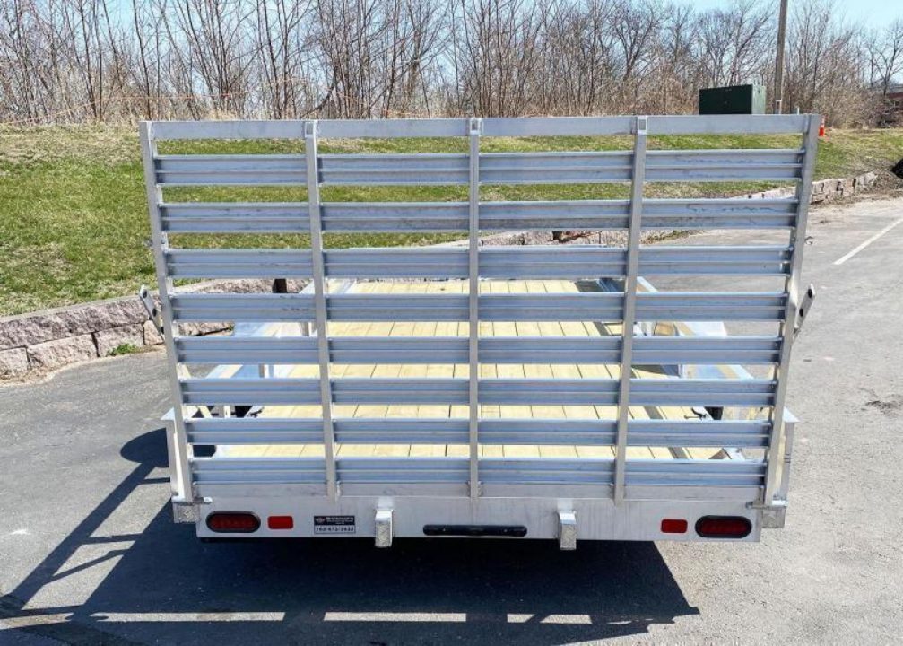 New Quality Trophy 7x14 Aluminum Utility Trailer - Rear Ramp and Side Ramps!