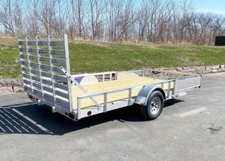 New Quality Trophy 7x14 Aluminum Utility Trailer - Rear Ramp and Side Ramps!