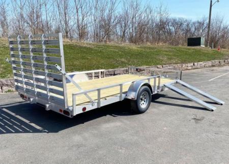New Quality Trophy 7x14 Aluminum Utility Trailer - Rear Ramp and Side Ramps!