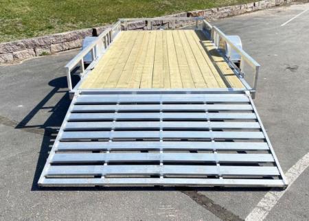 New Quality Trophy 7x14 Aluminum Utility Trailer - Rear Ramp and Side Ramps!