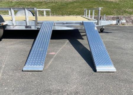 New Quality Trophy 7x14 Aluminum Utility Trailer - Rear Ramp and Side Ramps!