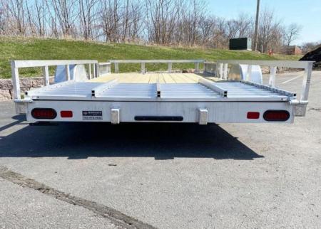 New Quality Trophy 7x14 Aluminum Utility Trailer - Rear Ramp and Side Ramps!