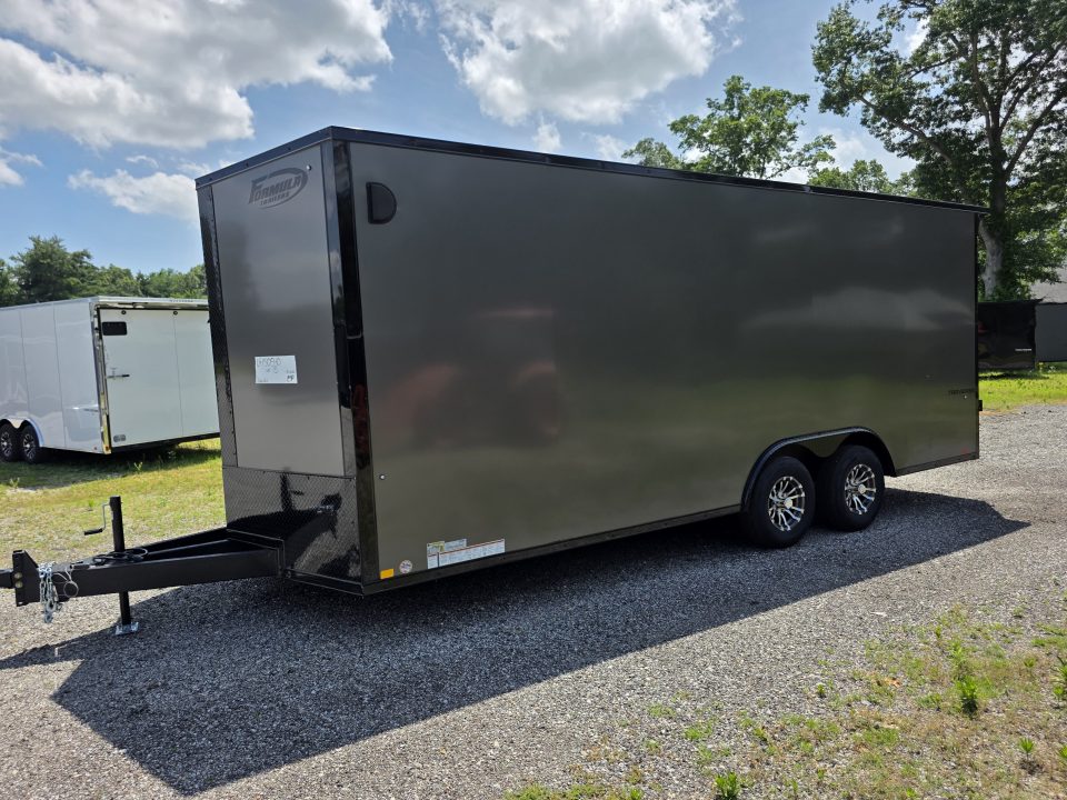 New 2026 Formula Trailers 8.5X20 10K GVWR 080 SCREWLESS EXTERIOR BLACKOUT 7' INSIDE ALUMINUM WHEELS UTV SXS CAR Cargo / Enclosed Trailer